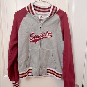 Women’s Colosseum Garnet Florida State Seminoles Full-Zip Jacket. Size small